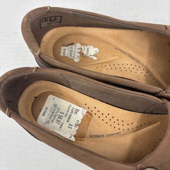 Clarks Carleigh Lulin Loafer Womens Size 8.5 Brown Slip On Comfort Shoes - Picture 6 of 9